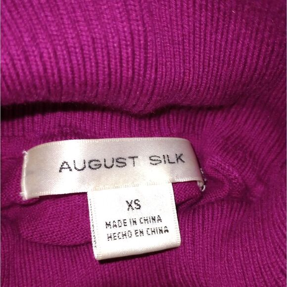 🆕💜August Silk Purple Turtleneck Sweater - Picture 4 of 4